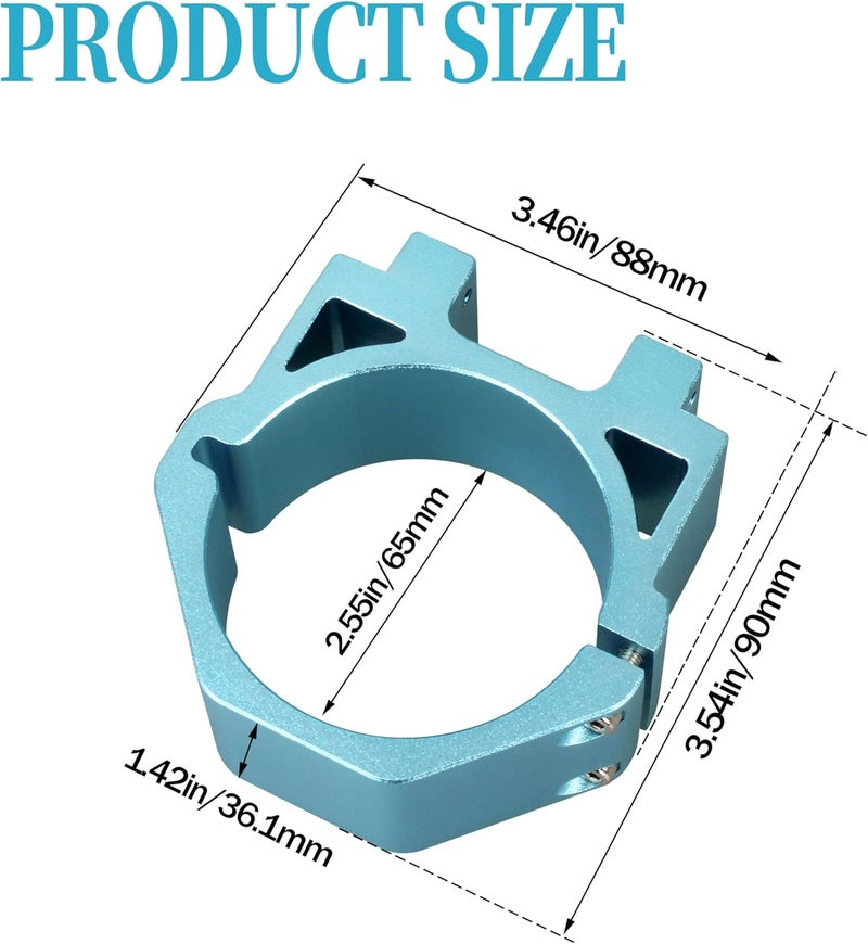 HOLEPU 65mm ZC65 4040-PRO Spindle Mount Fits 3020-PRO MAX V2, 3030-PROVer MAX CNC Machine - Image 2